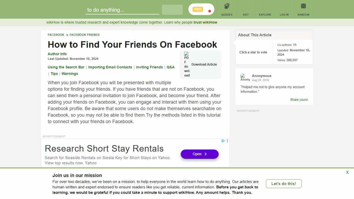 3 Ways to Find Your Friends On Facebook - wikiHow